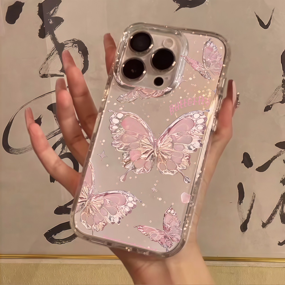 Phone Cases Xr Iphone - Прозрачный чехол для телефона с розовыми