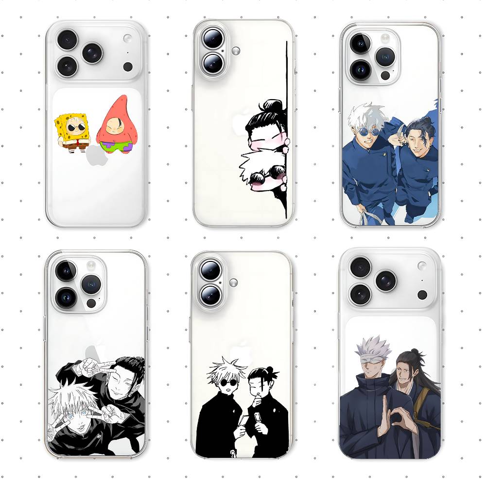 Phone Cases Jujutsu Kaisen - Прозрачный чехол S-Satoru Gojo Suguru Geto